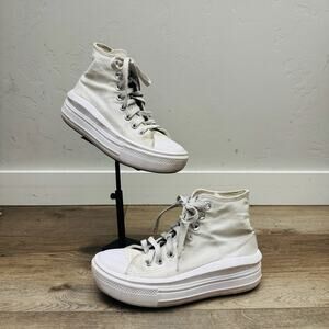 Converse Chuck Taylor All Star Move high-top platform sneaker white Womens 6